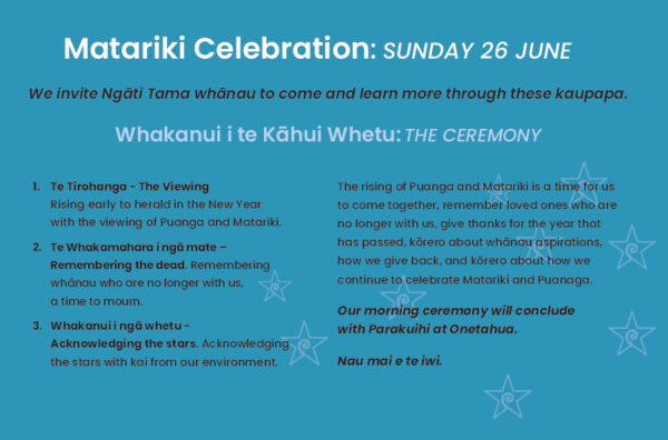 Matariki Celebration - Ngāti Tama