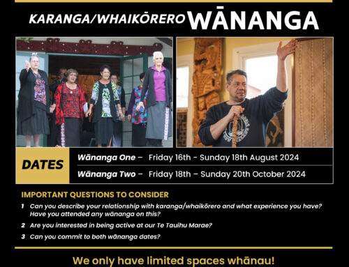 EOI Karanga/Whaikōrero Wānanga